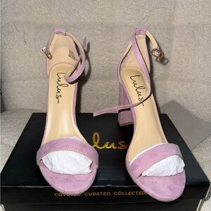 Lulu's Women's dusty rose  Block Heel